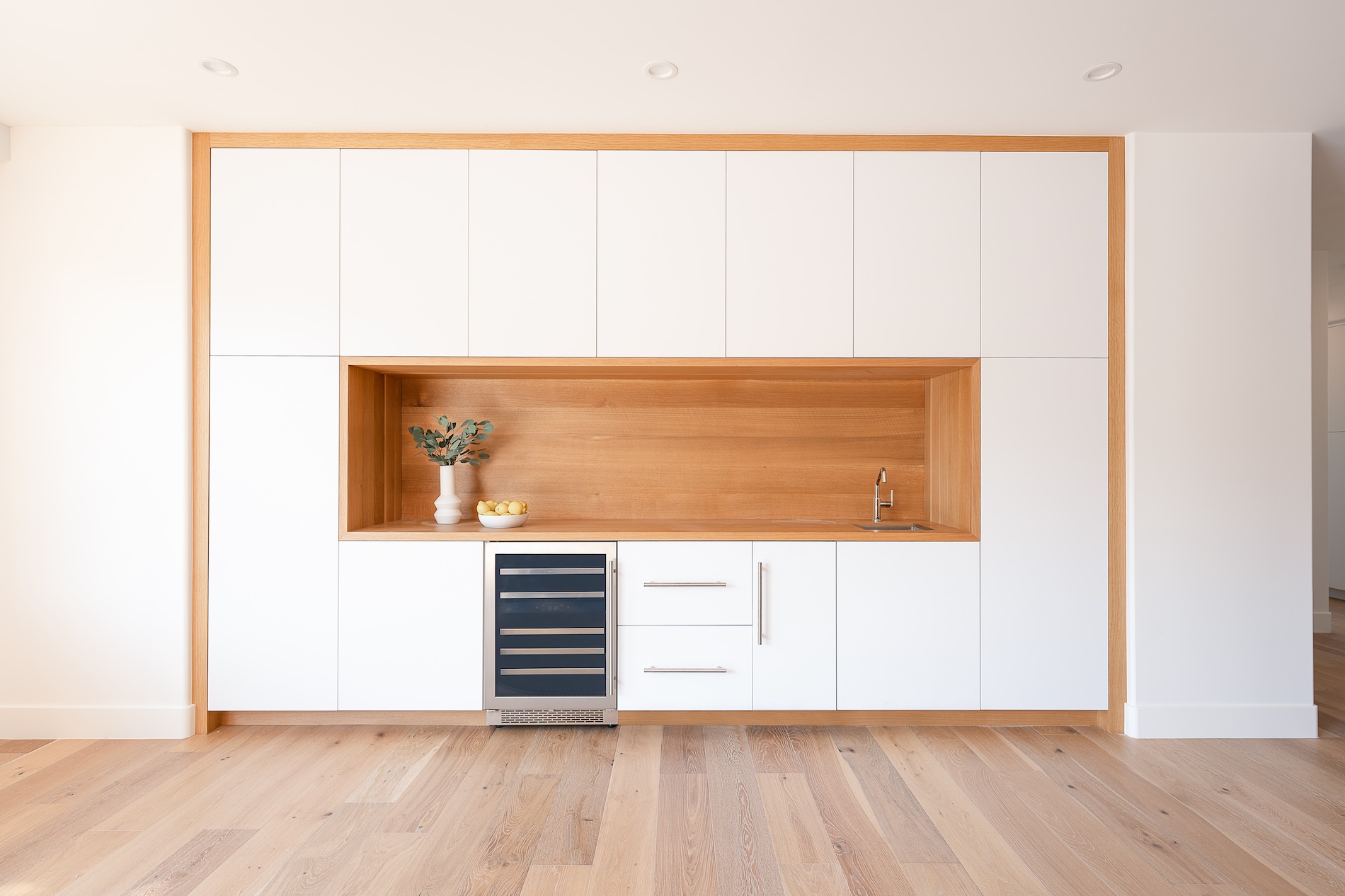 Built In Custom Wall Unit Wet Bar