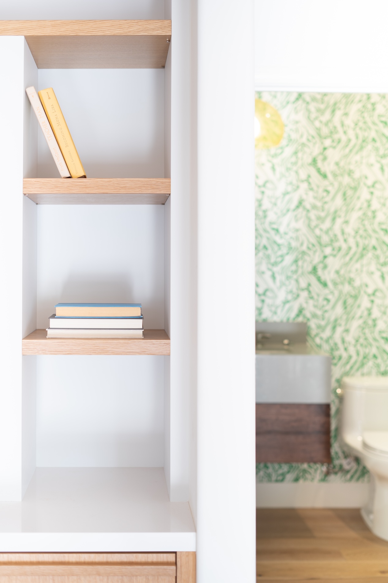 Built In Floating Shelves Decor Styling