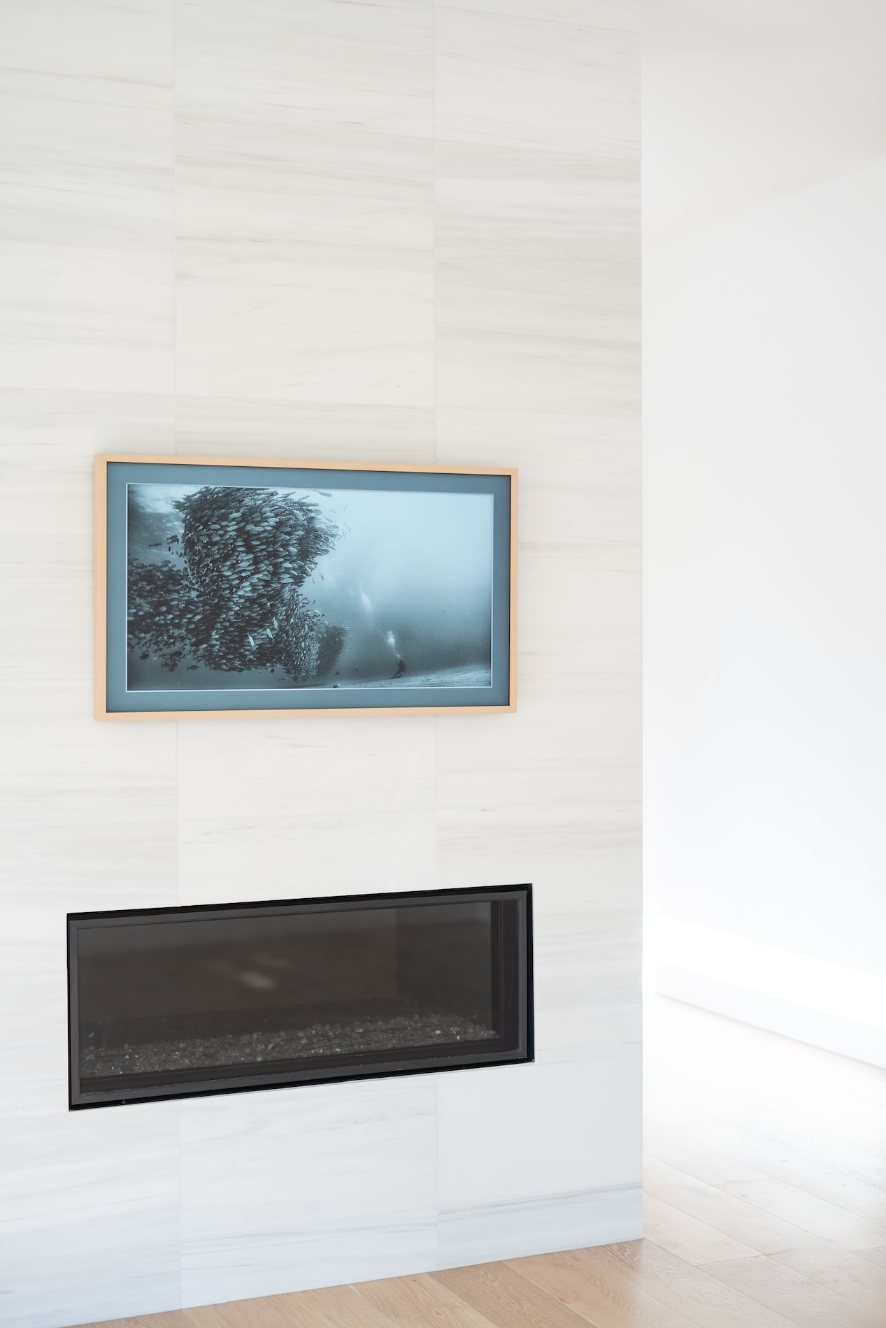 Gas Fireplace Frame Tv Design