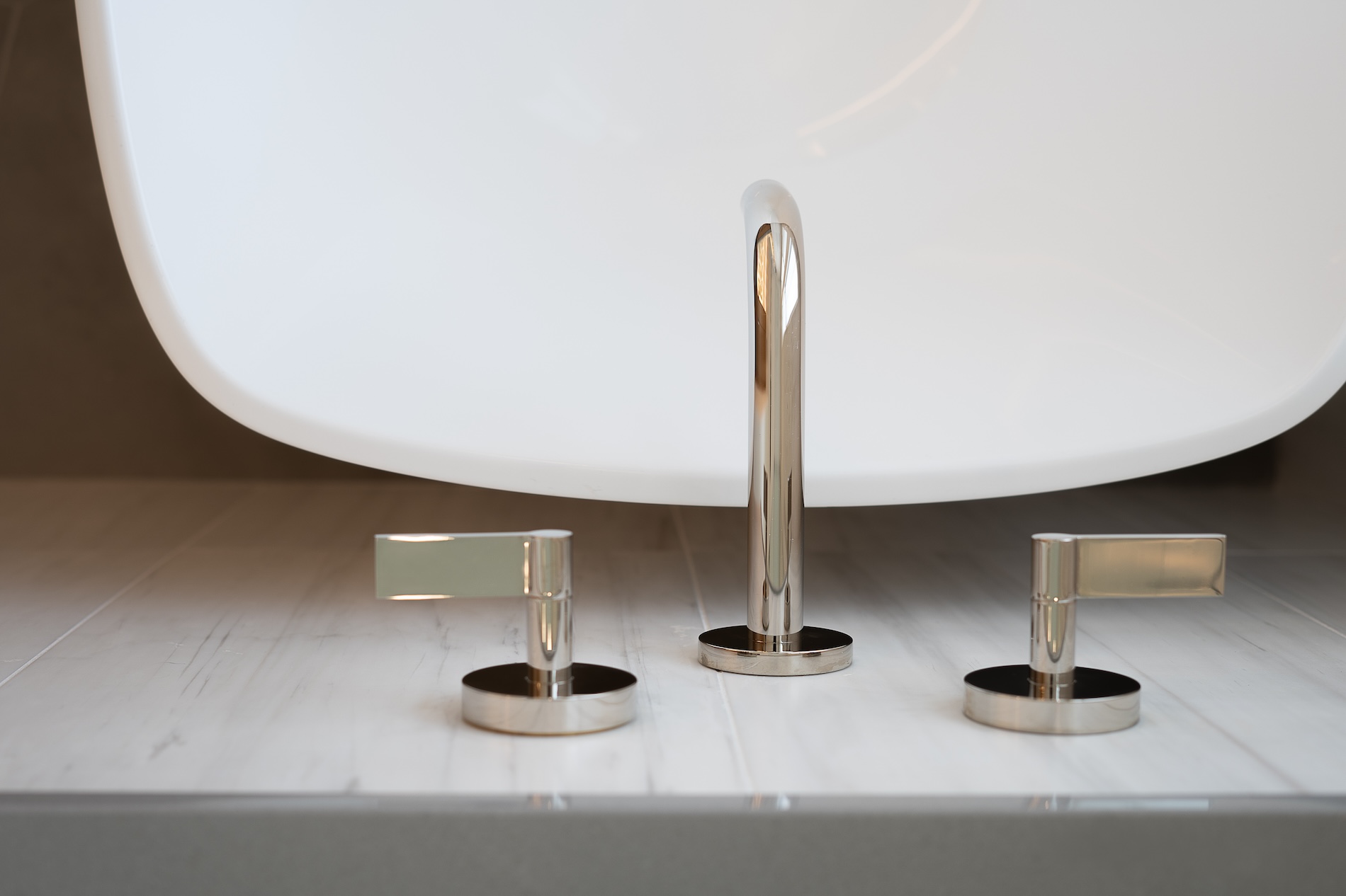 Sink Detail Aerial View White Bowl Sink
