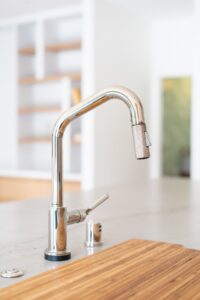 Stainless Sink Detail Kitchen Interior Design