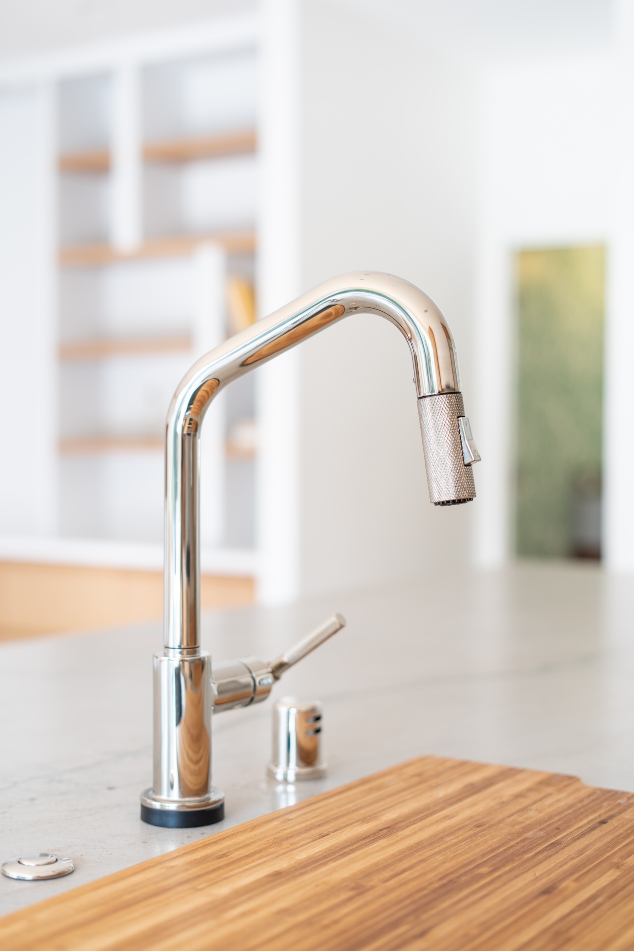 Stainless Sink Detail Kitchen Interior Design