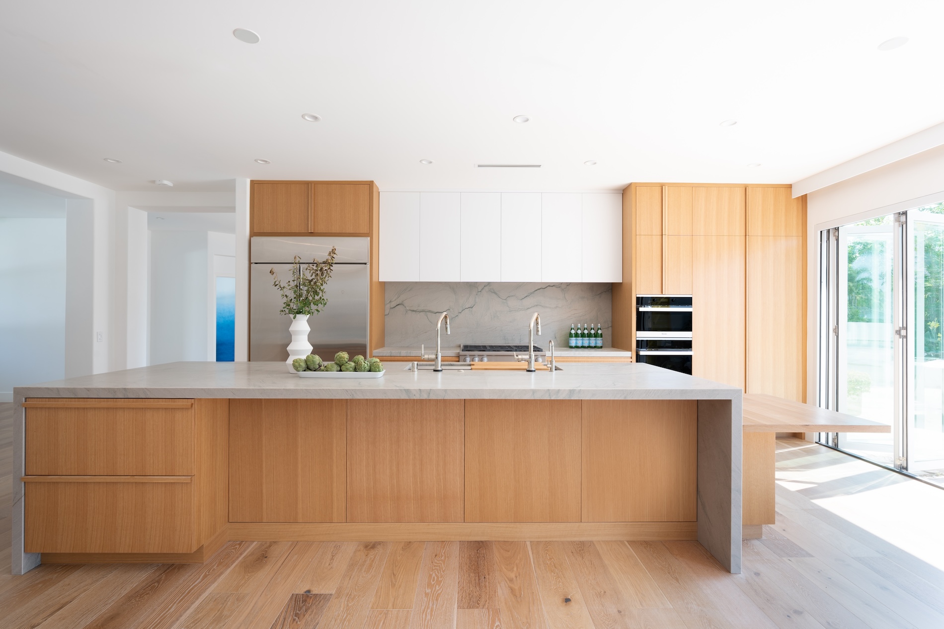 White Oak Kitchen Island Encinitas Ca