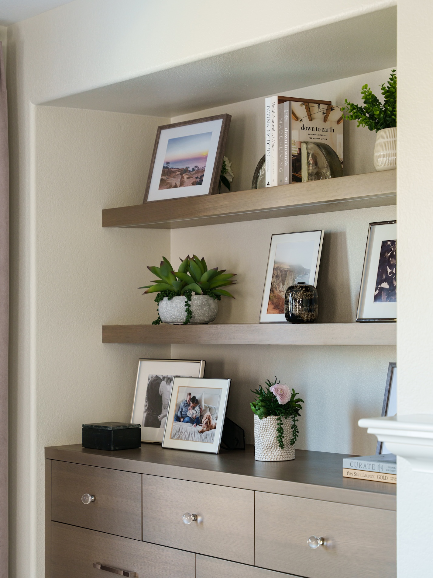 Bedroom Floating Shelves Decor Styling