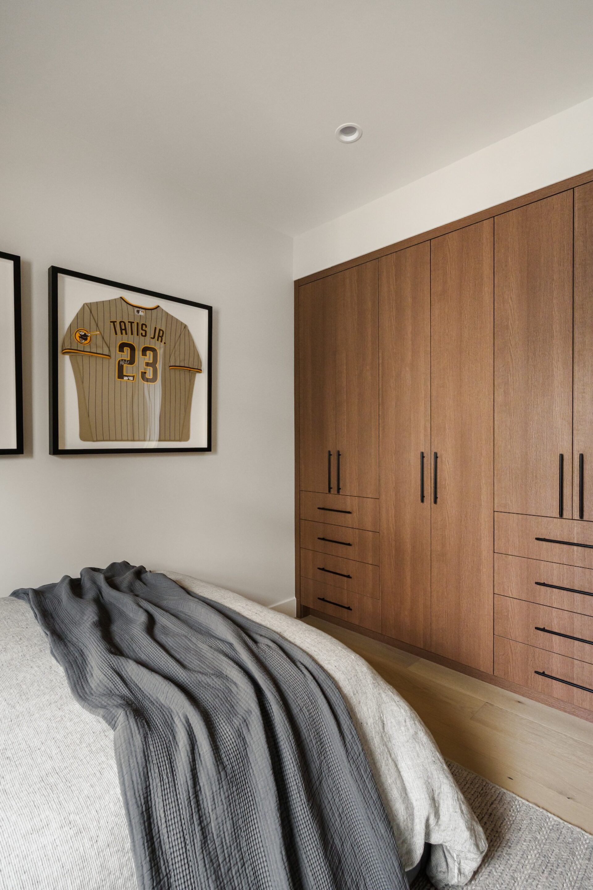 Boys Bedroom Interior Design Framed Jerseys