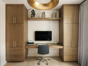 Built In Desk Home Office Interior Design