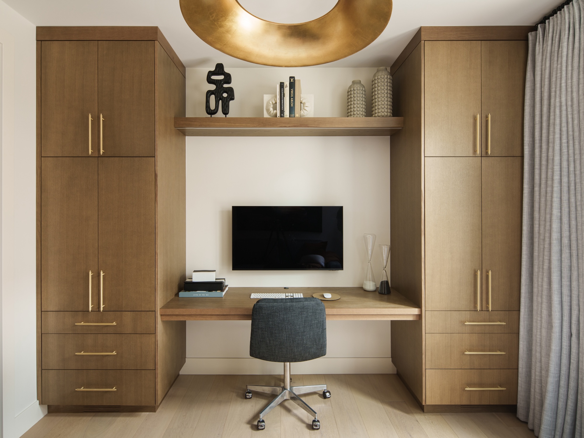 Built In Desk Home Office Interior Design