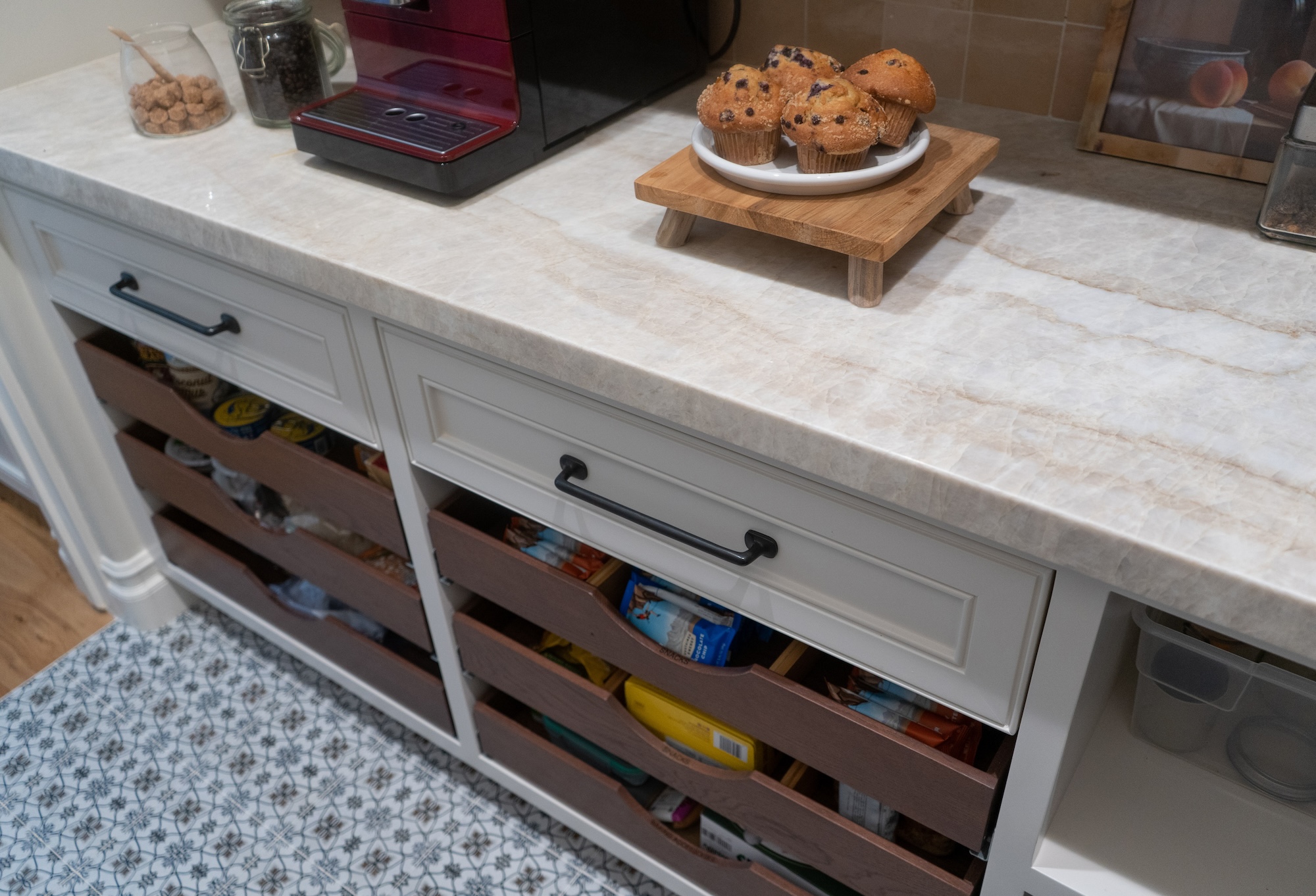 Custom Cabinetry Drawers Pantry Design