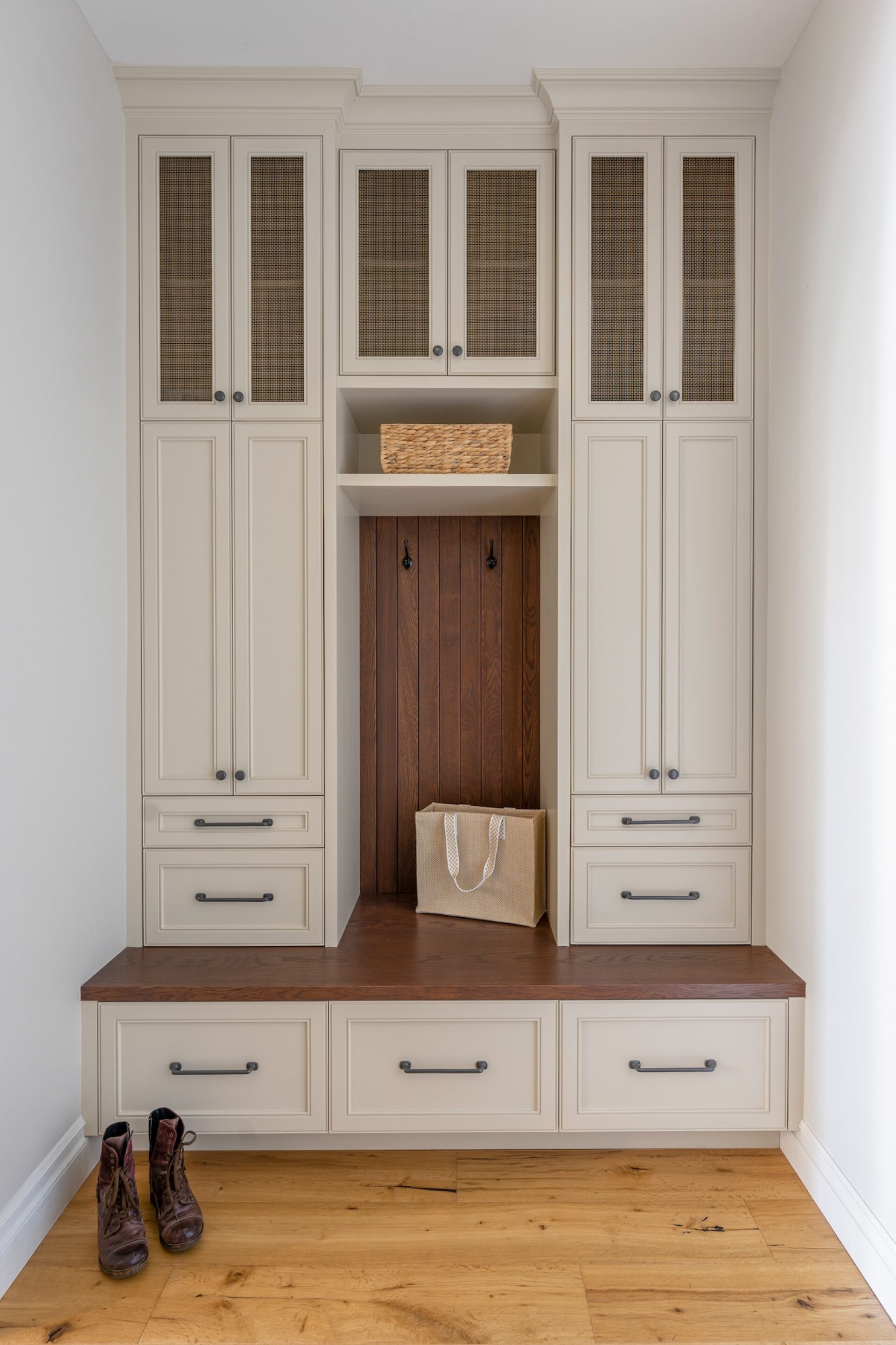 Custom Mudroom Remodel Storage