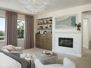 Del Mar Primary Bedroom With Fireplace