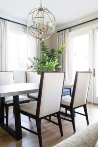 Dining Table Chairs Detail Laura Abrams Design