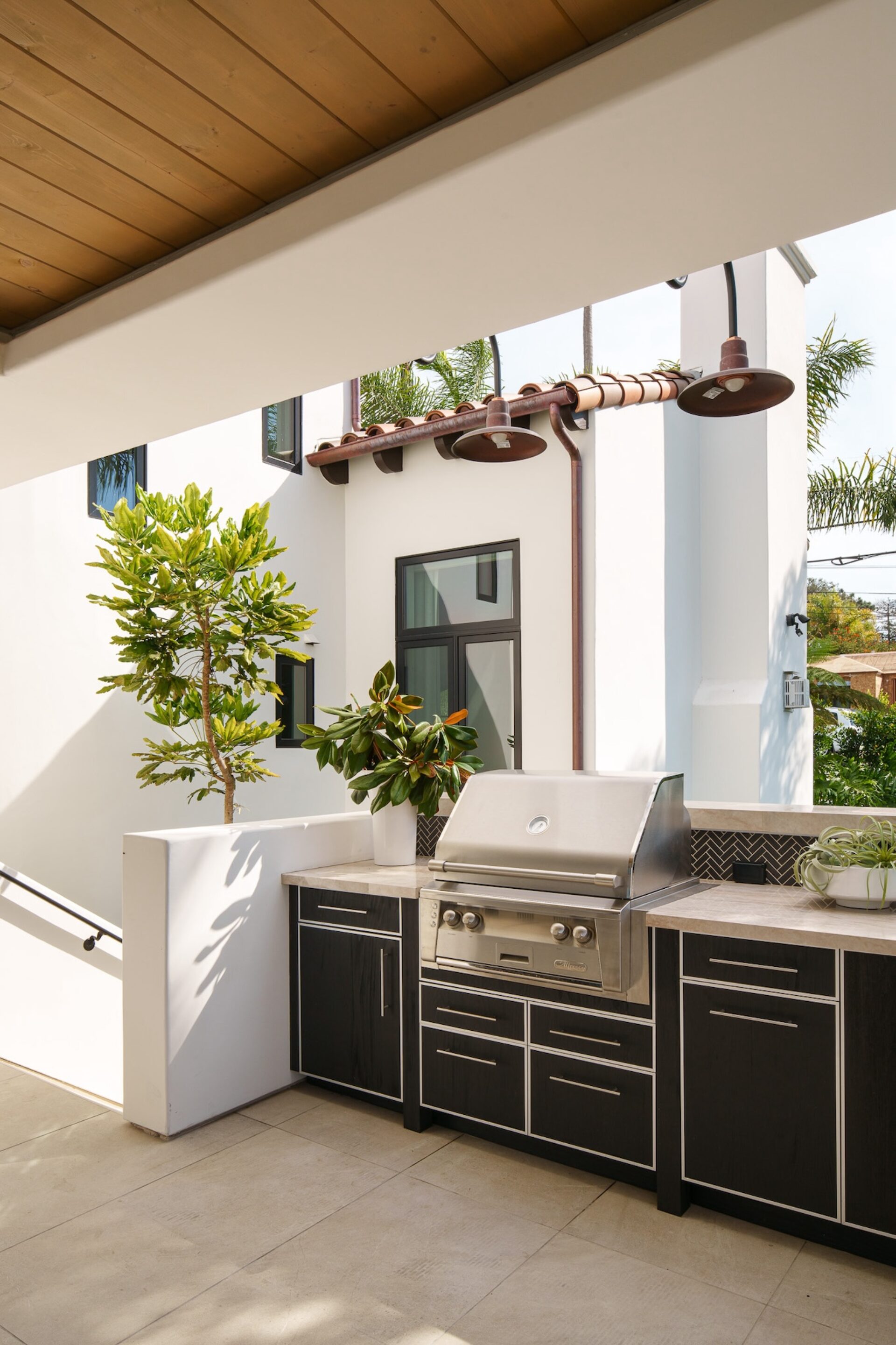 Exterior Design Custom Built In Patio Grill