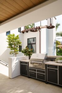Exterior Design Custom Built In Patio Grill