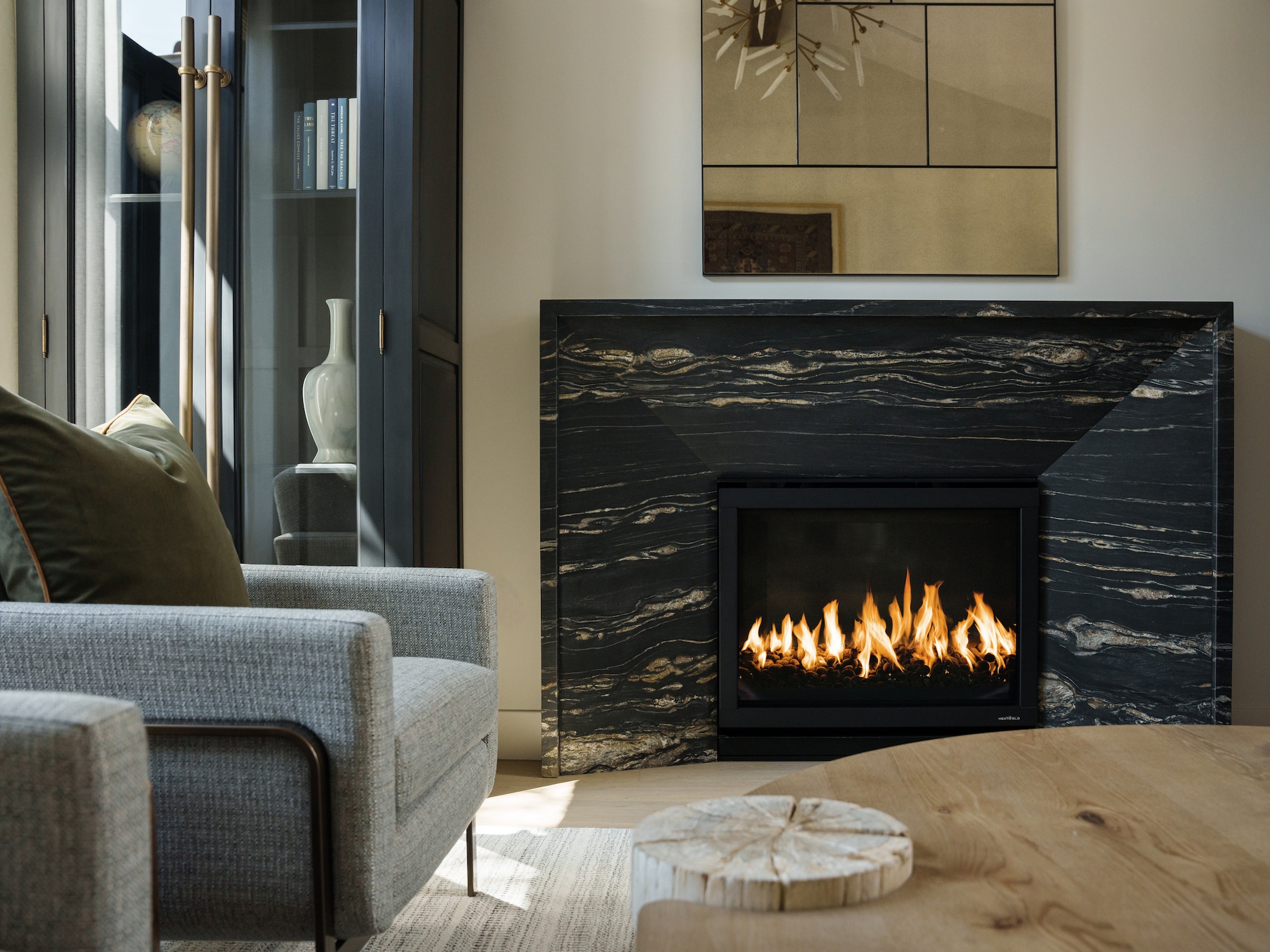 Fireplace Detail Living Room Interior Design