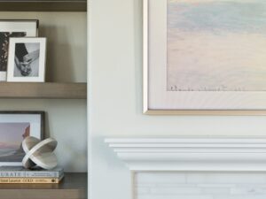Fireplace Mantel Detail Primary Bedroom