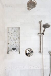 Inset Shelf In Shower Del Mar Ca