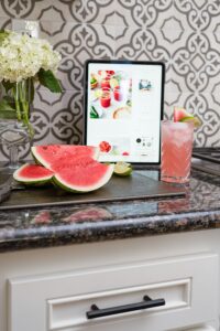 Kitchen Countertop Cutting Board With Watermelon