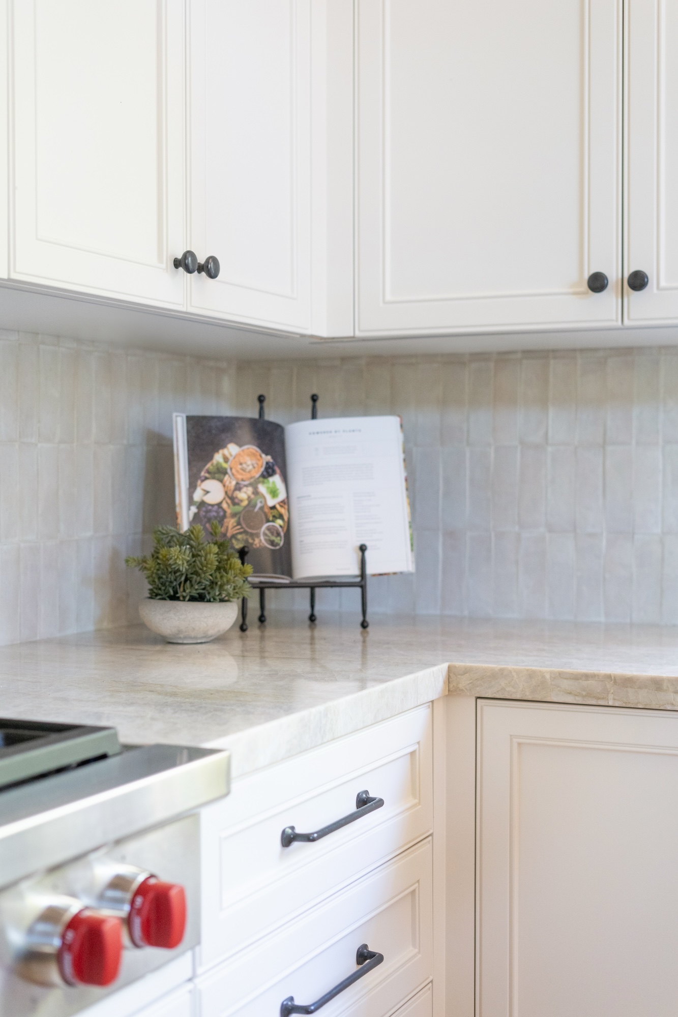 Kitchen Countertop Detail Cookbook Holder