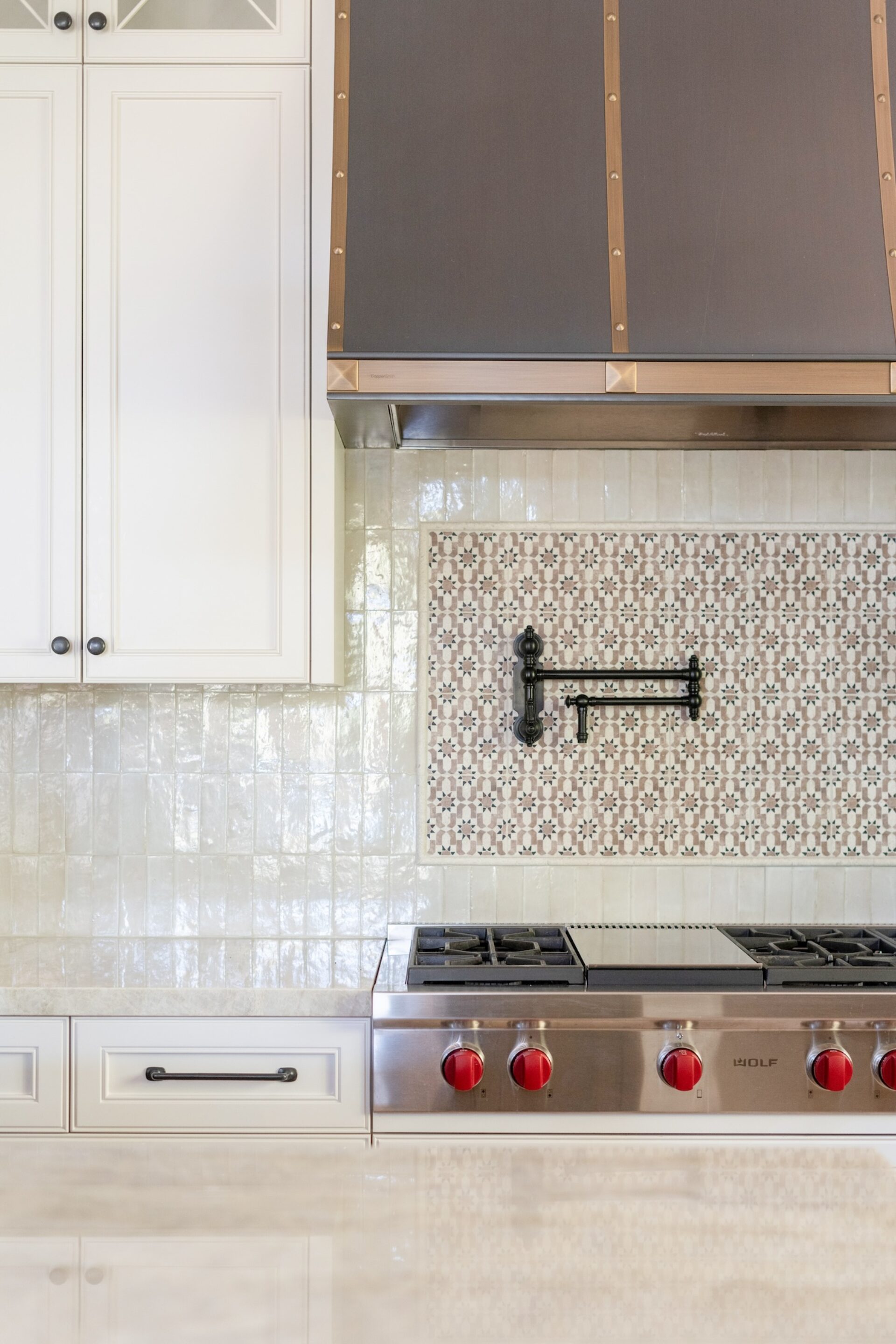 Kitchen Design Pot Sink On Tile Backsplash