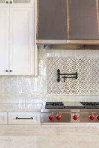 Kitchen Design Pot Sink On Tile Backsplash