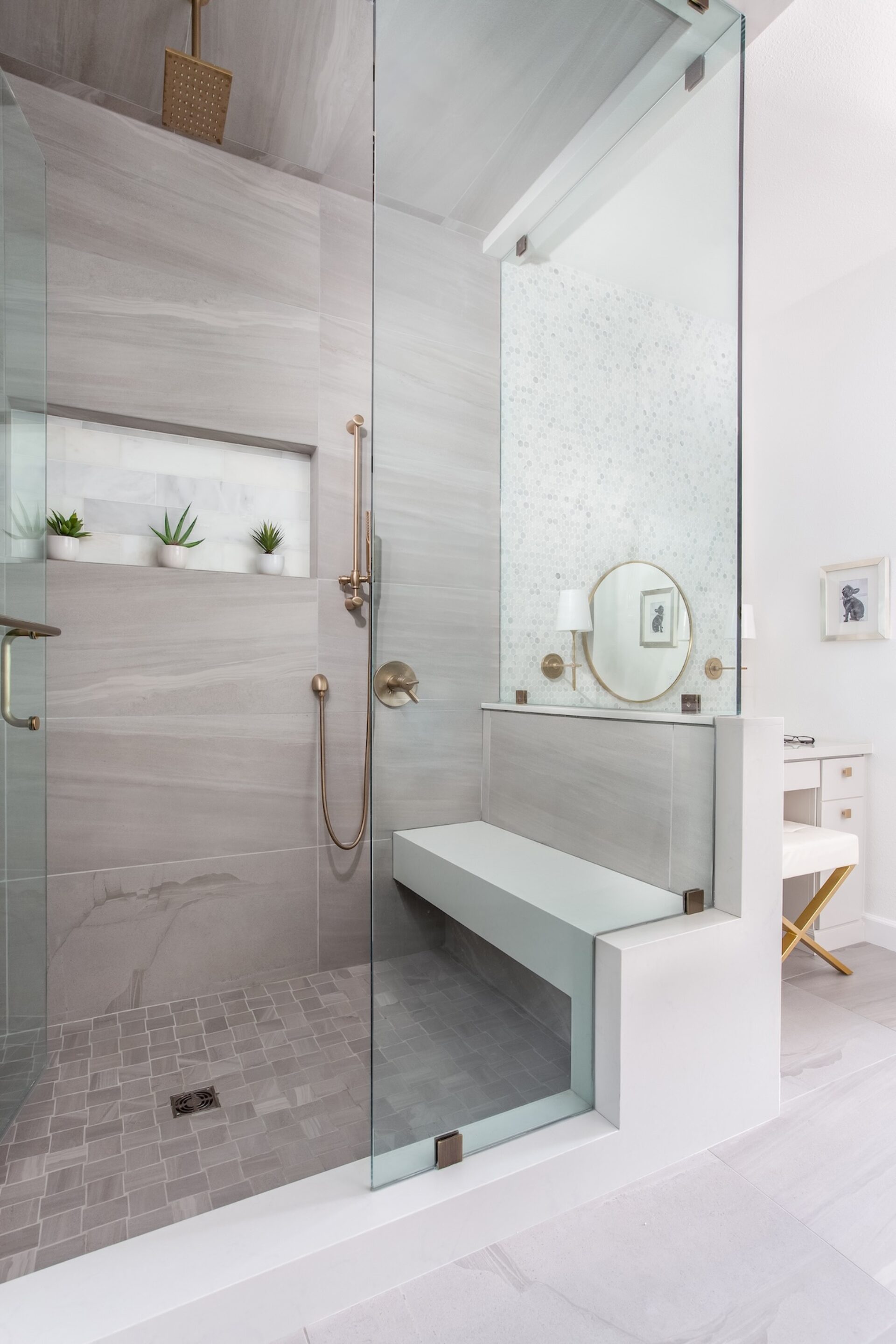 Large Glass Shower Design Laura Abrams Design