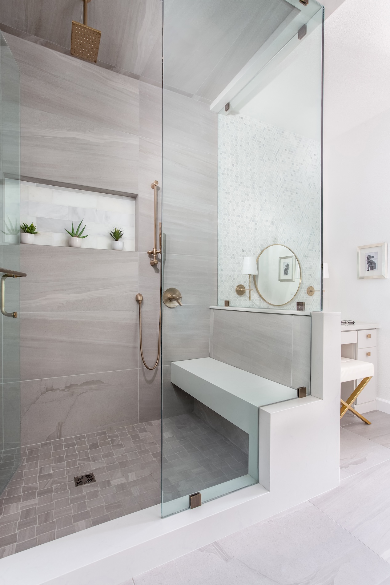 Large Glass Shower Design Laura Abrams Design