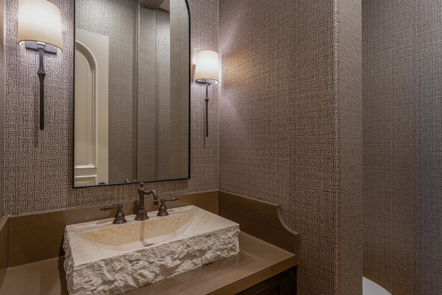 Laura Abrams Design Powder Bathroom Design