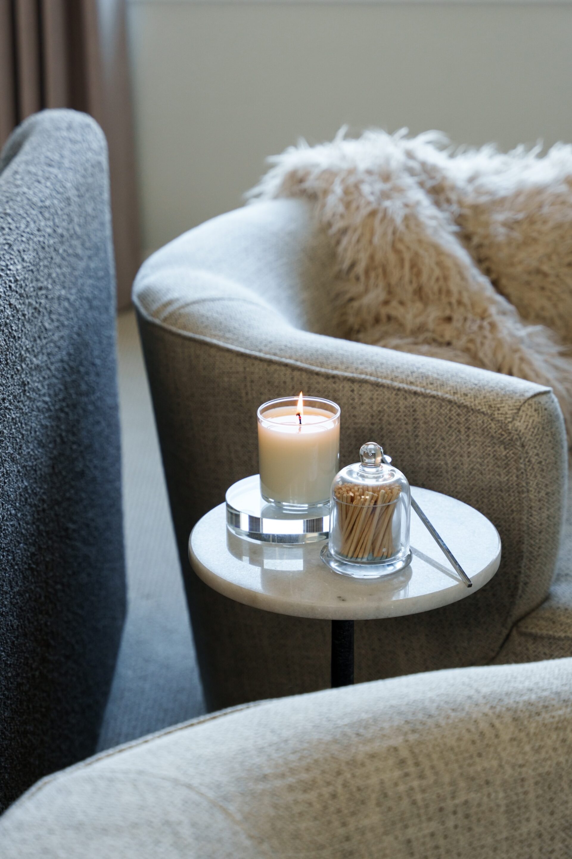 Lit Handle On Small Table Bedroom Furnishings
