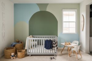 Nursery Interior Design Green And Blue