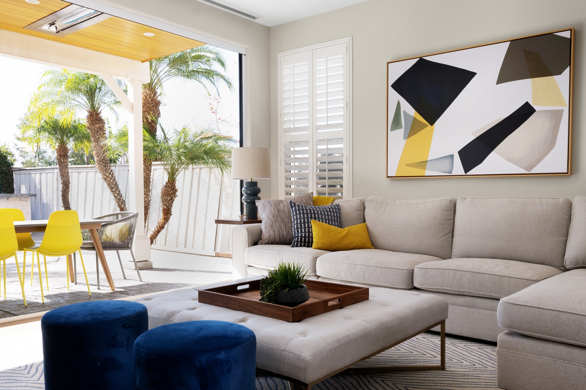 San Diego Interior Design Yellow Accents