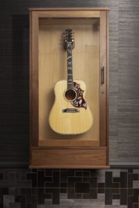 Shadowbox Guitar Hanging On Wall