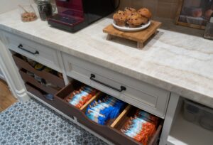Snack Storage Pantry Design Custom Drawers