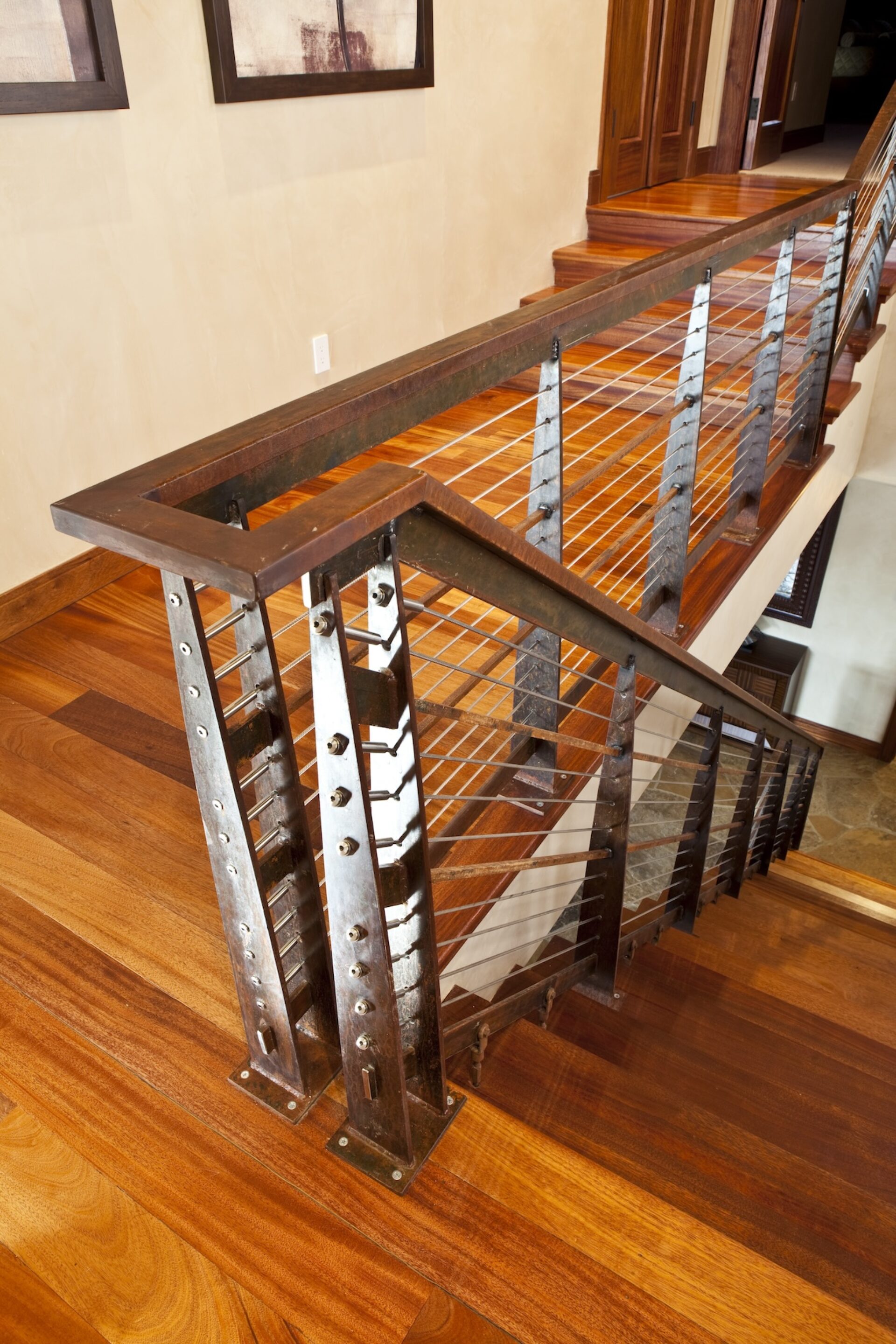 Staircase Bannister Mountain Home Design