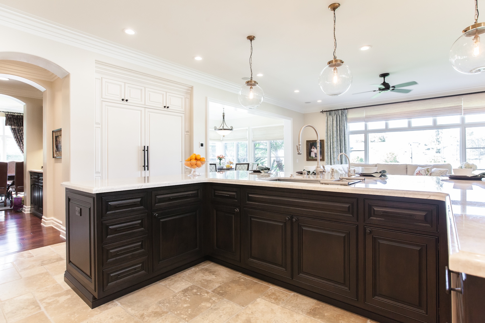 U Shaped Kitchen Island Design