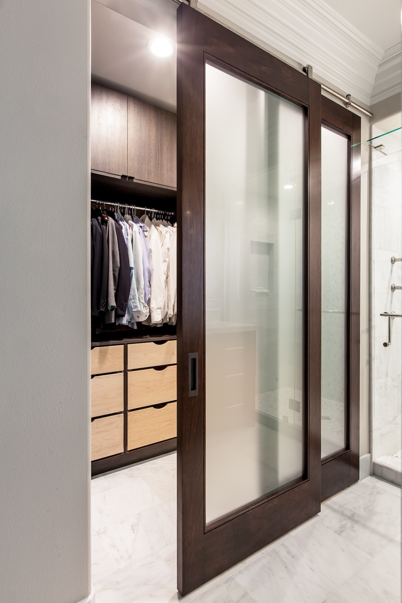 Walk In Closet Sliding Opaque Doors