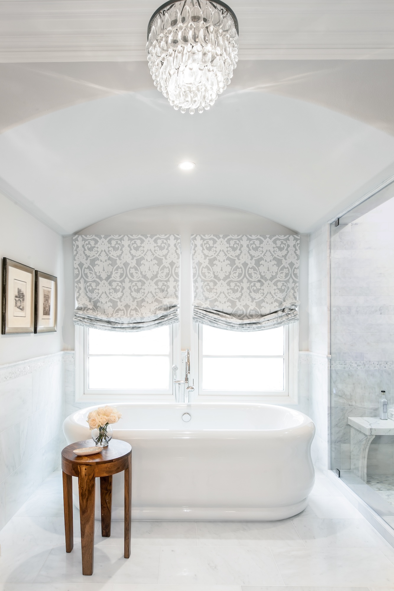 White Bathroom Design Del Mar Ca