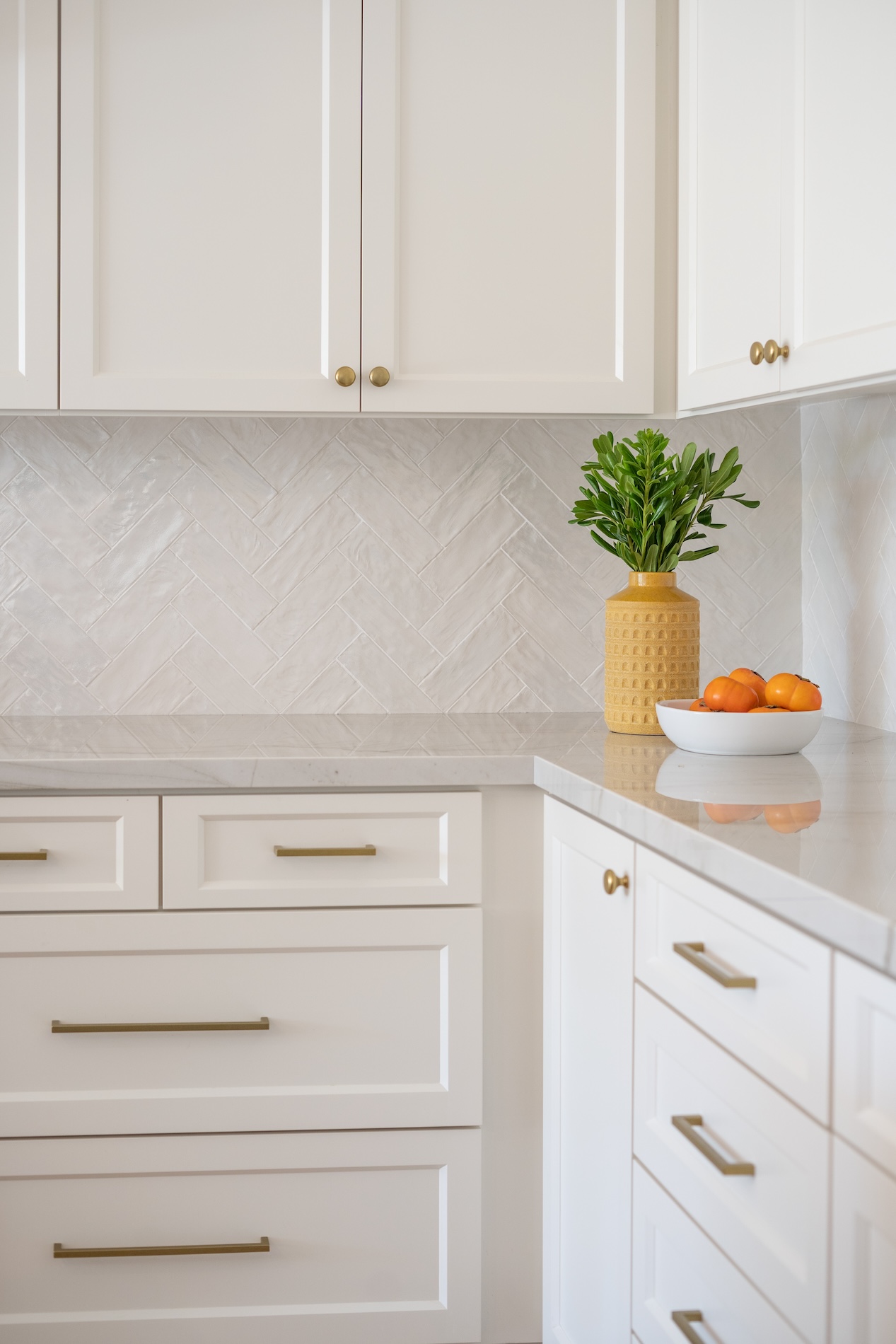 White Cabinets Kitchen Countertops