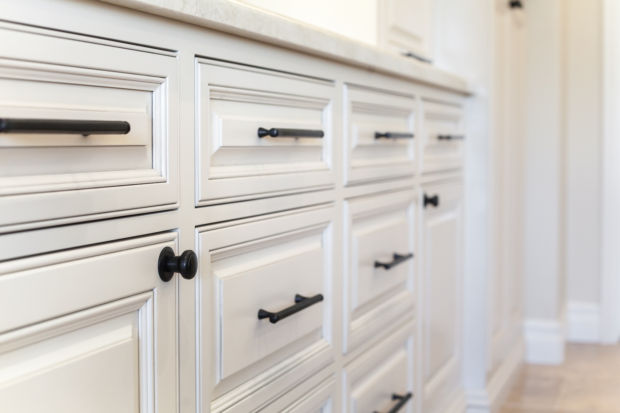 White Kitchen Cabinetry Detail Del Mar Ca